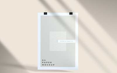 Flyer or letterhead mockup a4 paper mockup psd template Vol 13