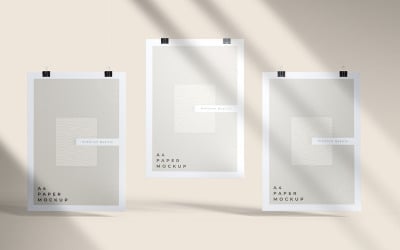 Flyer or letterhead mockup a4 paper mockup psd template Vol 15
