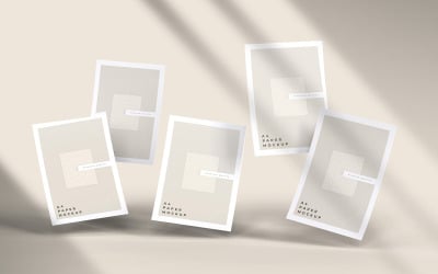 Flyer or letterhead mockup a4 paper mockup psd template Vol 16