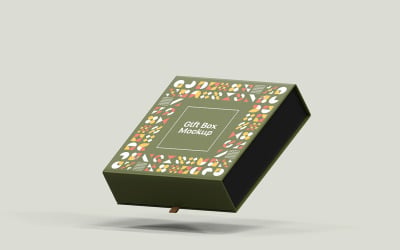 Geschenkdoos Mockup PSD-sjabloon Vol 18