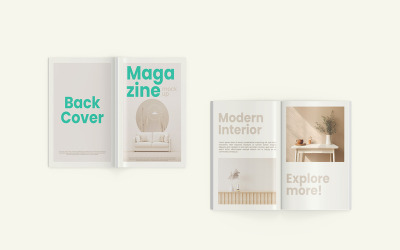 Magazine mockup psd template Vol 08