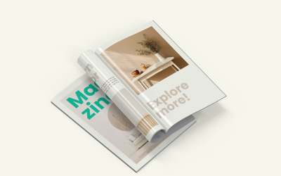 Magazine mockup psd template Vol 09