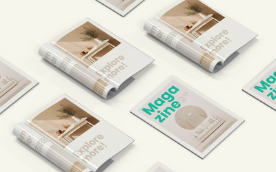 Magazine mockup psd template Vol 10