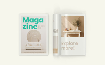 Magazine mockup psd template Vol 15