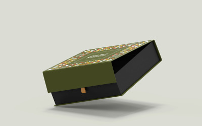 Plantilla PSD de maqueta de caja de regalo Vol 19