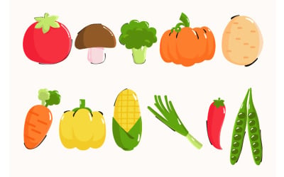 蔬菜和水果元素图