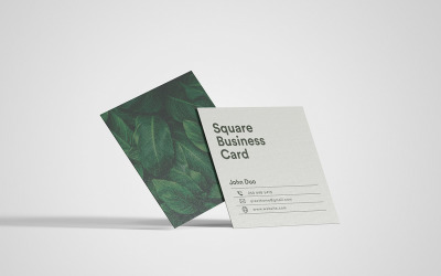Square visitkort mockup Vol 01
