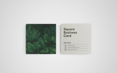 Square visitkort mockup Vol 07