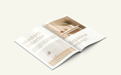 Tijdschrift mockup psd-sjabloon Vol 01