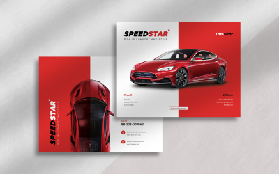 Brochure per auto + modello di presentazione Powerpoint