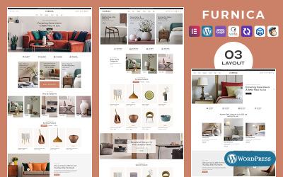 Furnica - 用于家居装饰、家具、艺术和工艺品的 WooCommerce 响应式主题