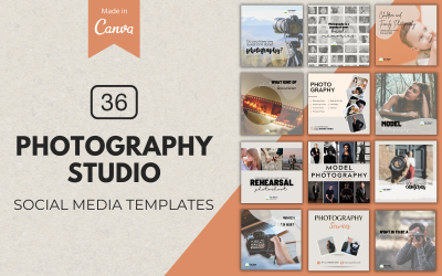 36 šablon Canva Photo Studio pro sociální média
