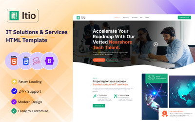 Itio - HTML šablona IT řešení a služeb