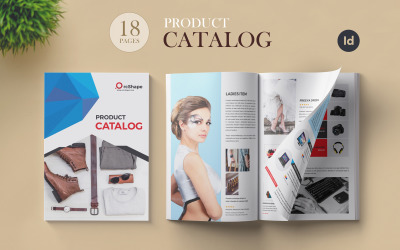Plantilla de folleto y catálogo de productos