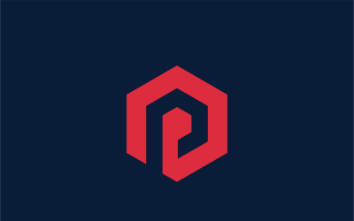 Project Letter P-logo sjabloon