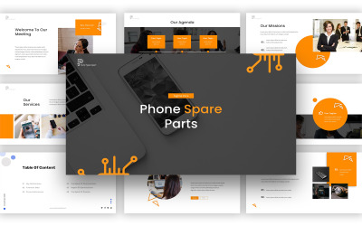 Telefon reservdel Powerpoint mall