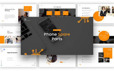 Telefoon Sparepart Google Slides-sjabloon