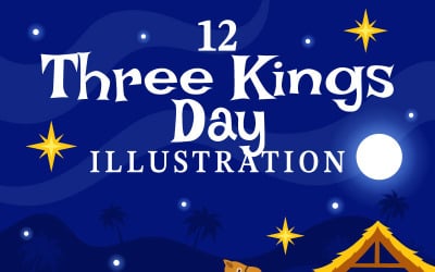 12 Three Kings Day Illustration