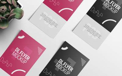 DL flyer mockup template Vol 14