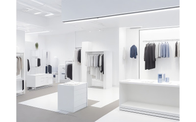 Klädproduktutställning i showroom 06