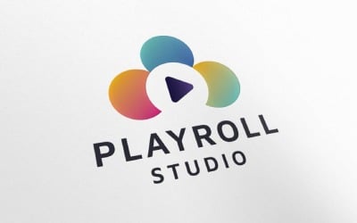 Modelo de logotipo do Media Play Roll