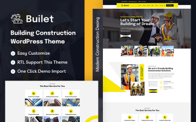 Téma WordPress Builet - Stavebnictví
