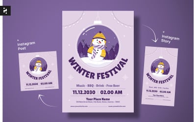 Modern Winter Festival Flyer