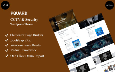 Pguard - CCTV 和安全 Wordpress 主题