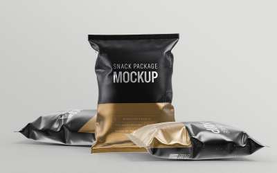 Snack Package Mockup PSD Template Vol 20