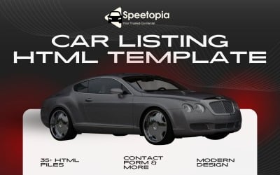 Speetopia — HTML5-шаблон аренды и листинга автомобилей