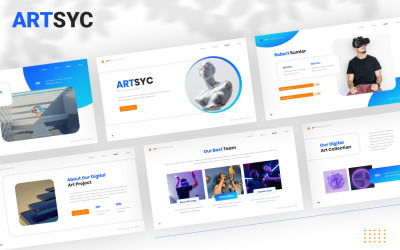Artsyc NFT Powerpoint sablon