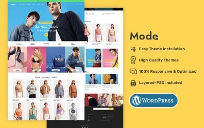 模式 - 时尚和生活方式商店的最小 WooCommerce 主题