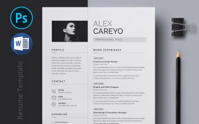 Modèle de CV de CV minimaliste
