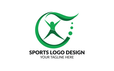 Modello di progettazione logo sportivo gratuito