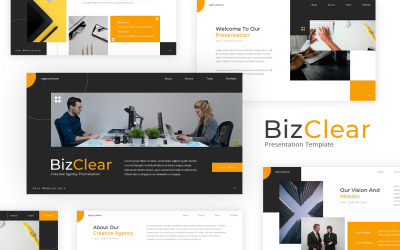 BizClear - modelo de Powerpoint para agência criativa