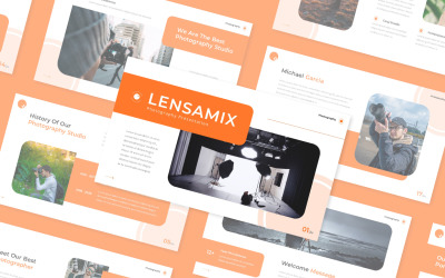 Lensamix - Fotografi Powerpoint-mall