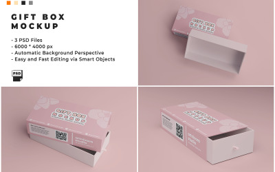 礼品盒样机模板 1