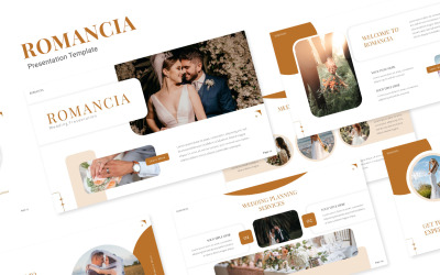 Romancia - Modello PowerPoint per matrimoni