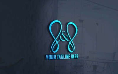 Design del logo della lettera S e S 3