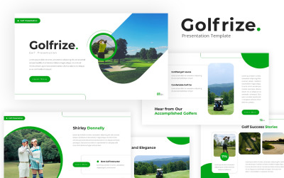 Golfrize - Modello PowerPoint per il golf