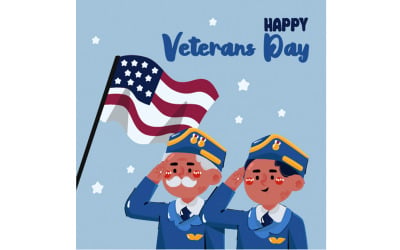 Illustration zum Veteranentag