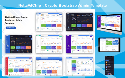 NettaAdChip - Modello di amministrazione Crypto Bootstrap