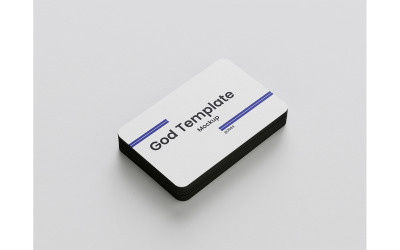 Rounded Business Card Mockup