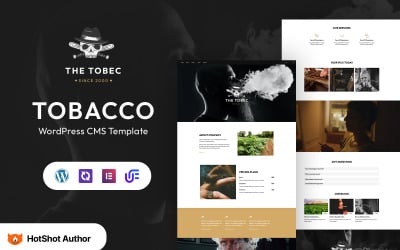 The Tobec - Cigarrer och tobak WordPress Elementor-tema