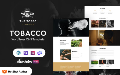 The Tobec - cigarrer och tobak WordPress-tema