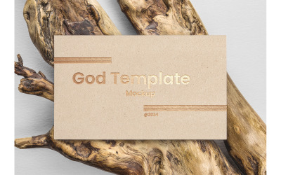 Gold Foil B-Card Mockup - Gold Foil B-Card Mockup