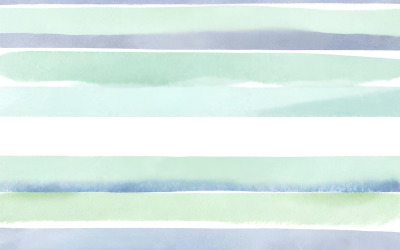 Watercolor blue and green stripes