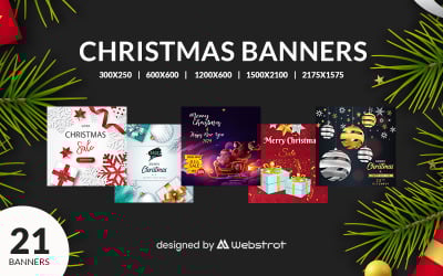 21 Christmas And New Year Banners