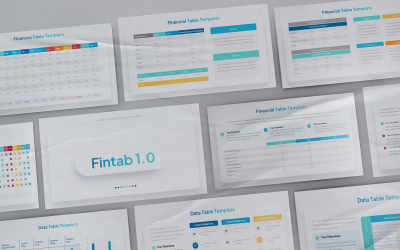 Financial Table PowerPoint Template