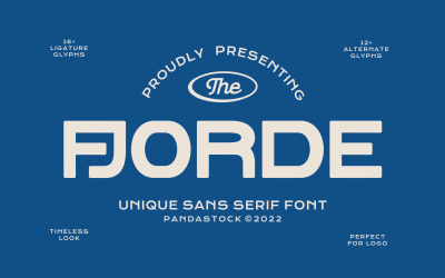 Fjorde - Fancy lettertypestijl